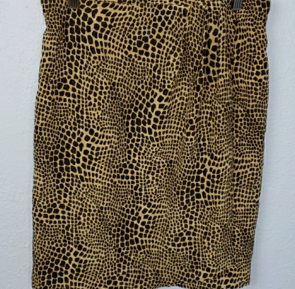 Vintage 90's Allison Taylor Silk Skirt Size M